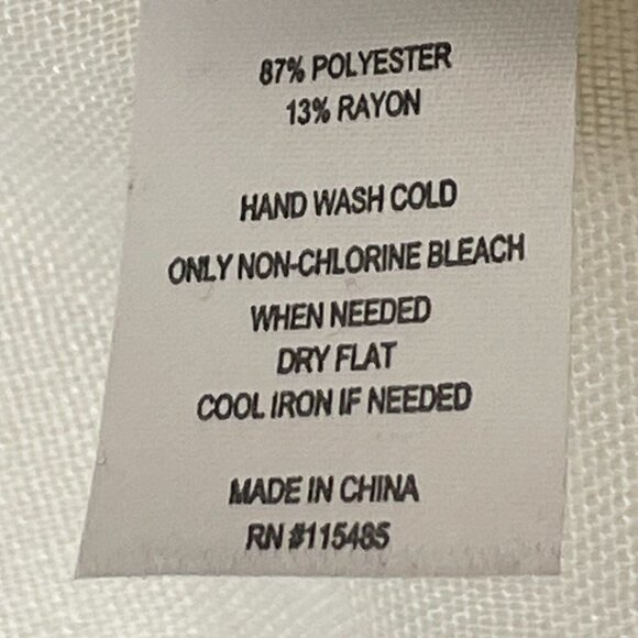 NWT Sonoma Floral White Poncho One Size - Picture 3 of 3